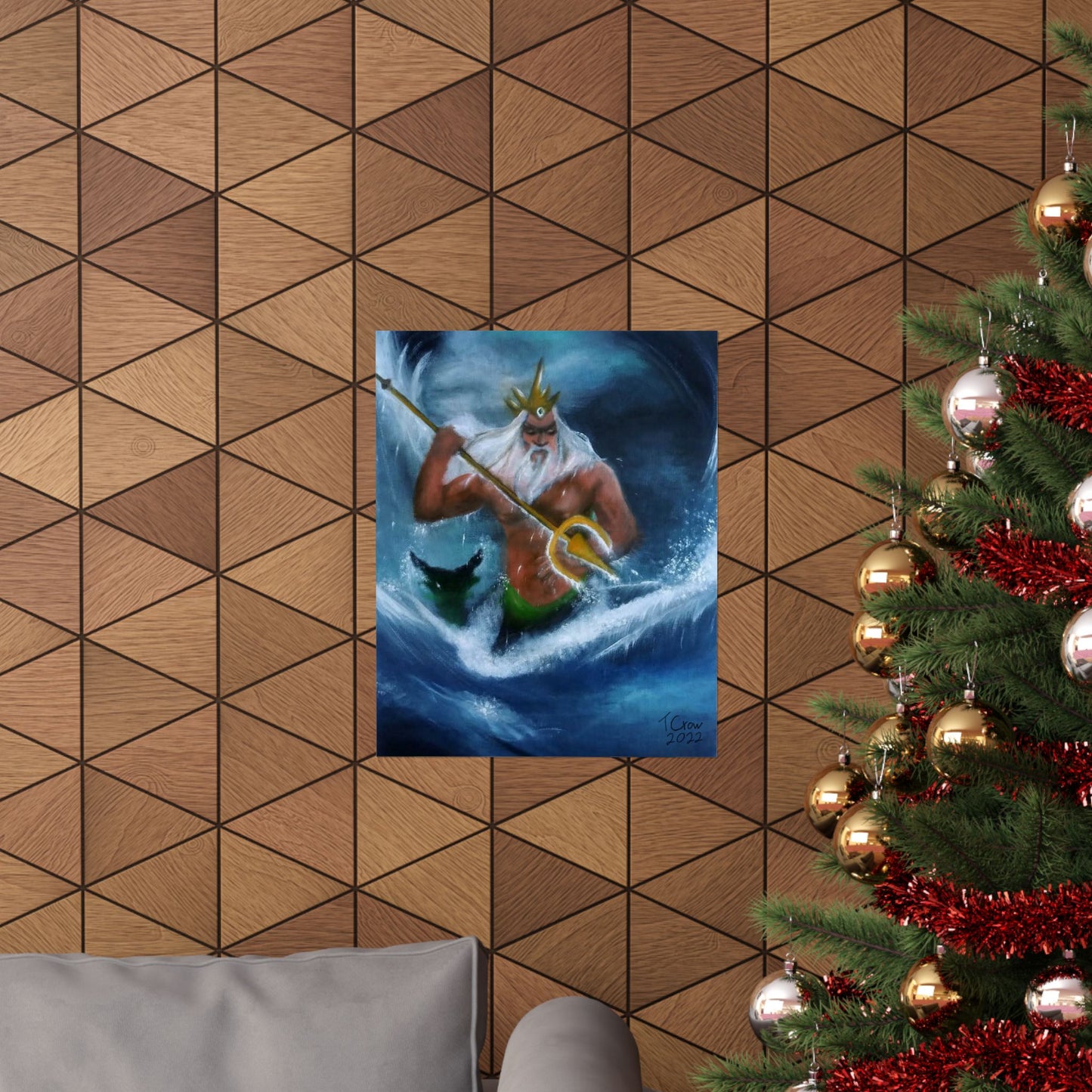 Trident of Final Tides - Matte Poster Print