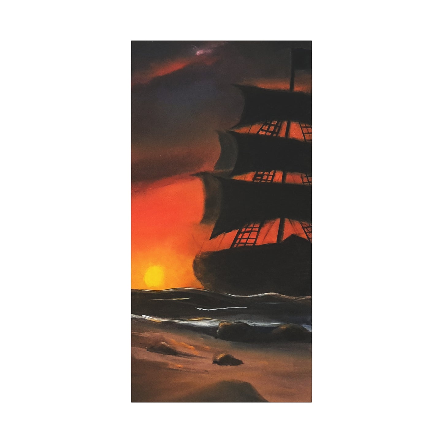 Pirate Ship Panel 2 - Canvas Print Printify