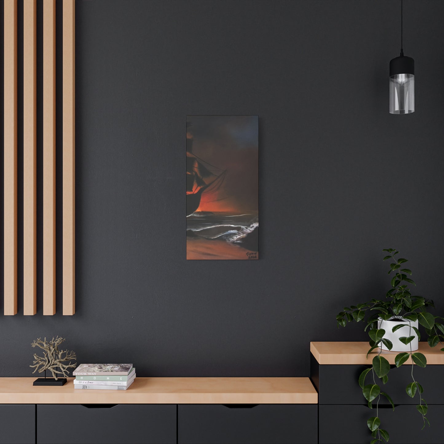 Pirate Ship Panel 3 - Canvas Print Printify