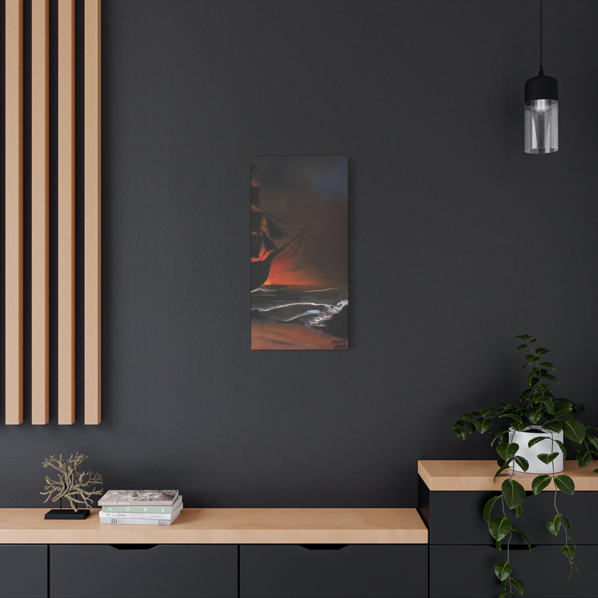 Pirate Ship Panel 3 - Canvas Print Printify