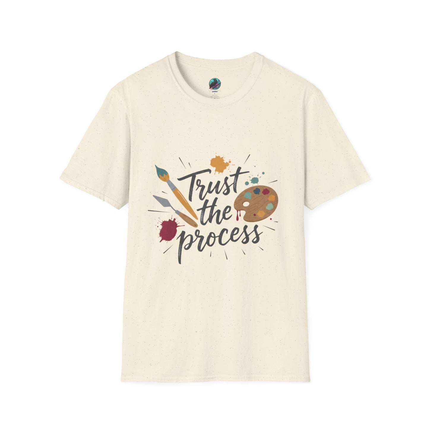 Trust the Process Artist T-Shirt - Inspirational Painter Tee with Palette & Brush
