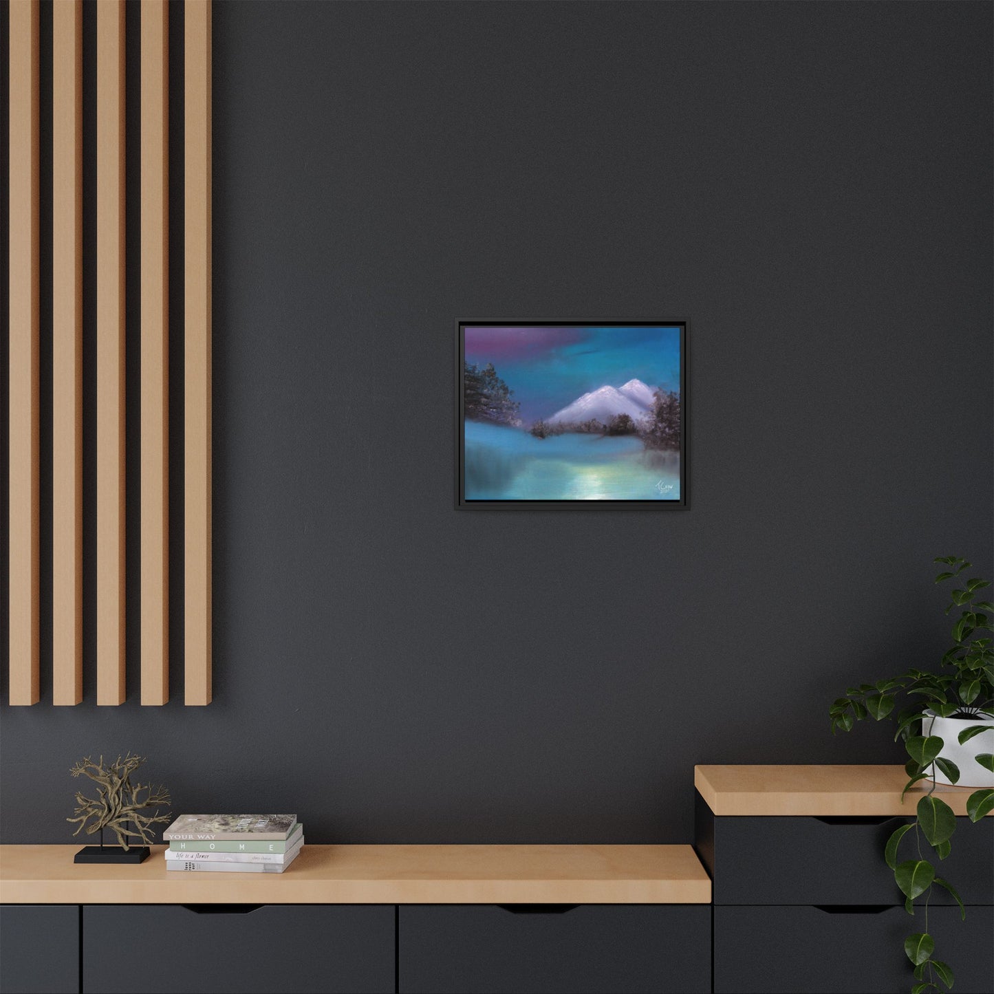 Winter's Light - Framed Canvas Print