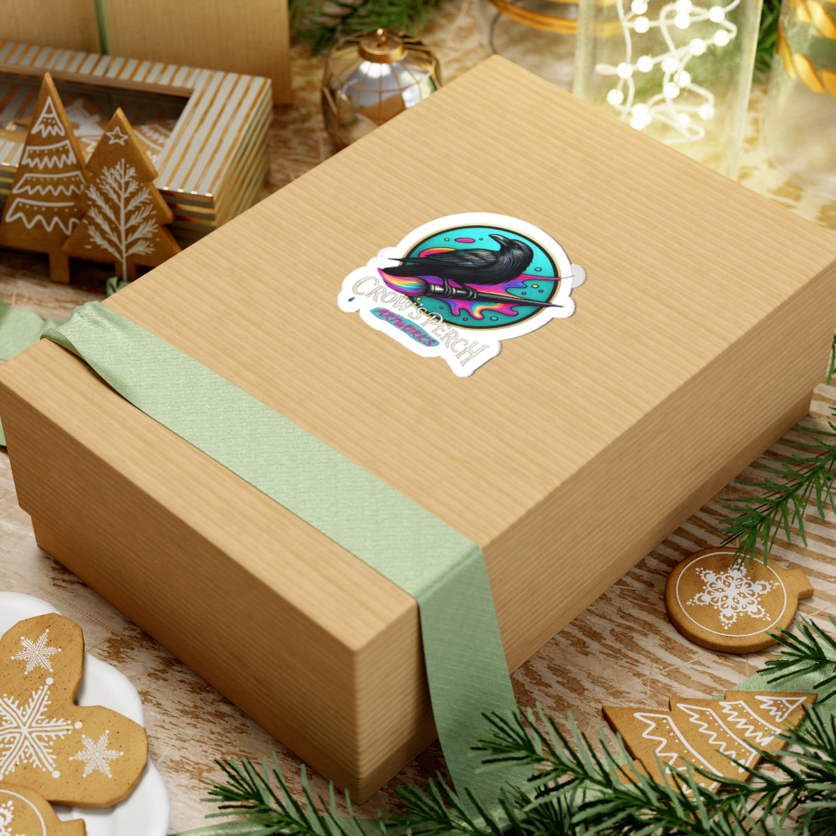 Crow's Perch Artworks Sticker | Perfect for Laptops, Notebooks, Gifts, Planner Decor, Creative Expression Printify