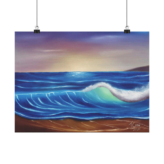 Ocean Wave - Matte Poster Print
