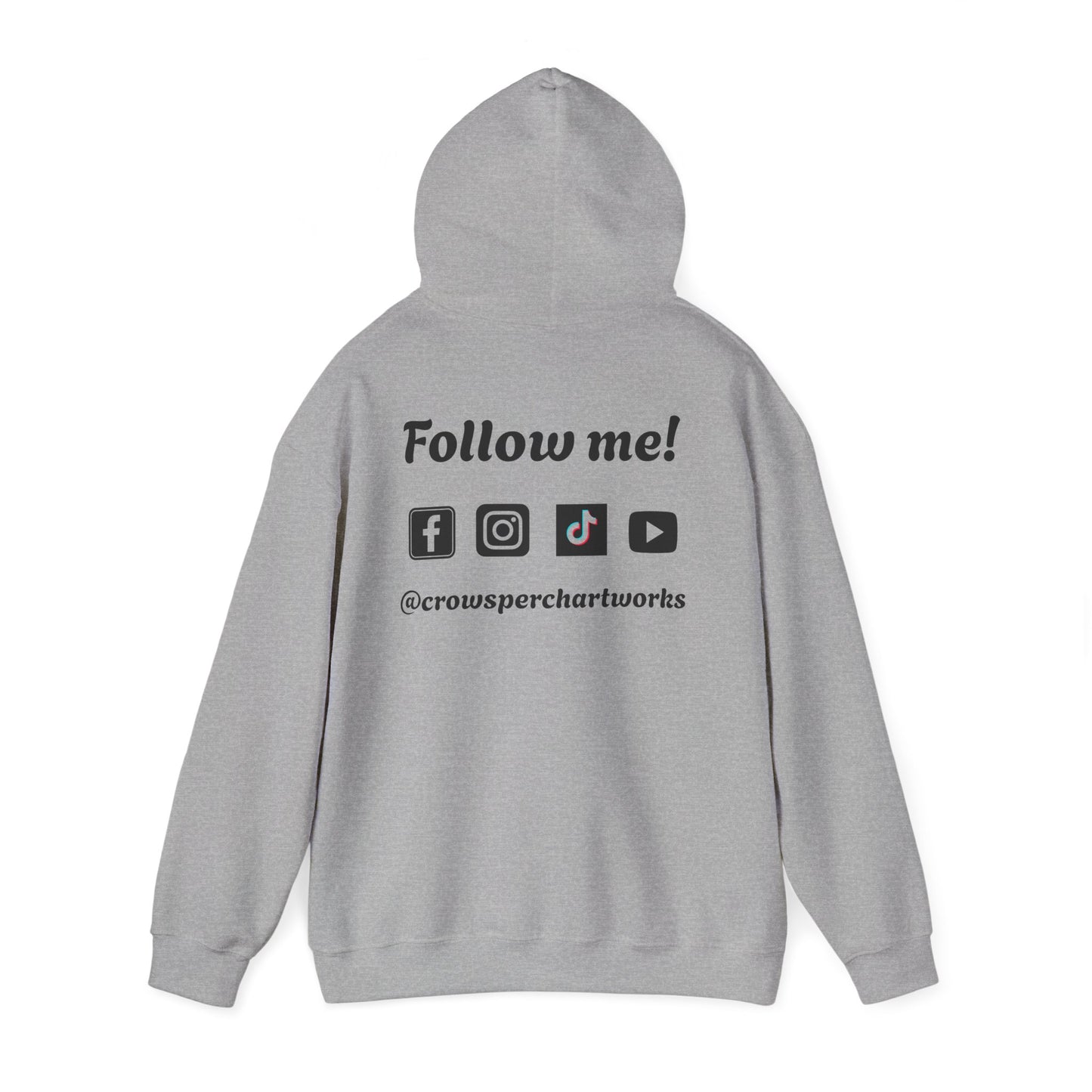 Crow's Perch Artworks Graphic Hoodie, Cozy Sweatshirt Gift, Stylish Layering Piece, Everyday Fashion Statement