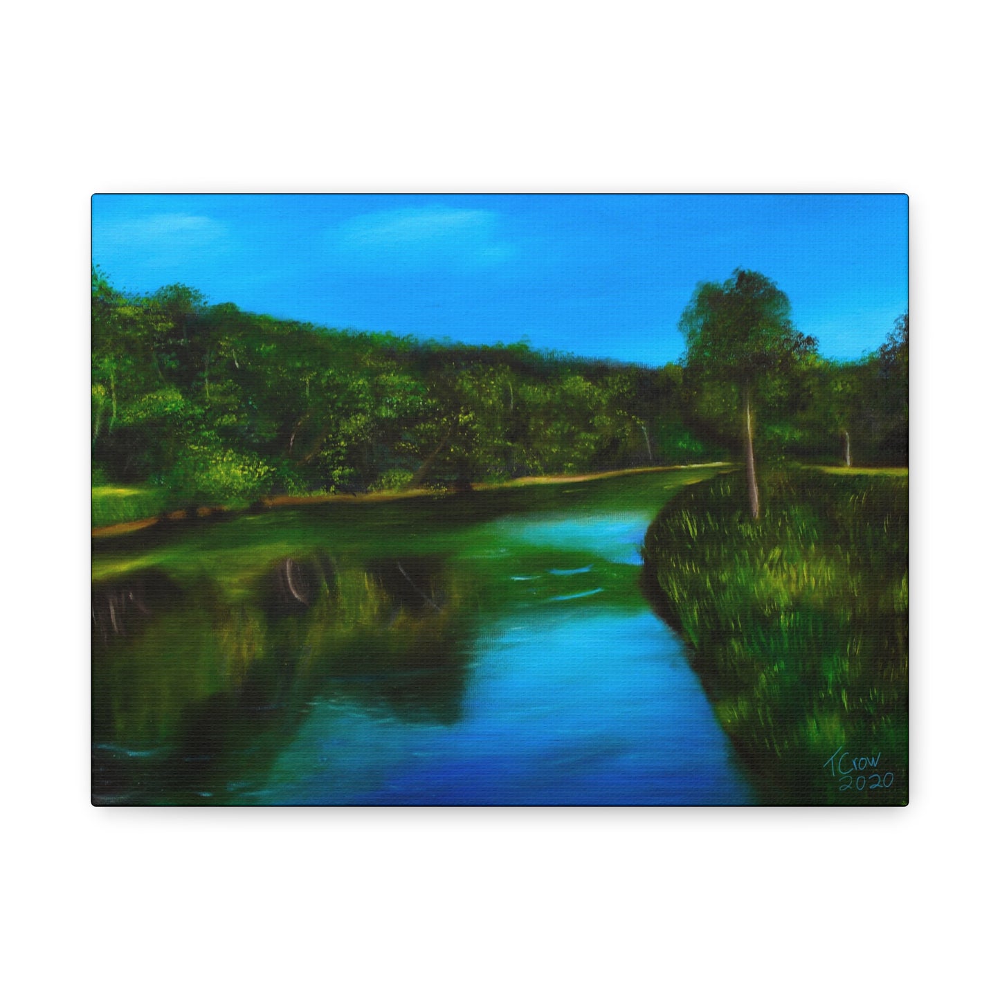 Serene Landscape Stretched Canvas Art