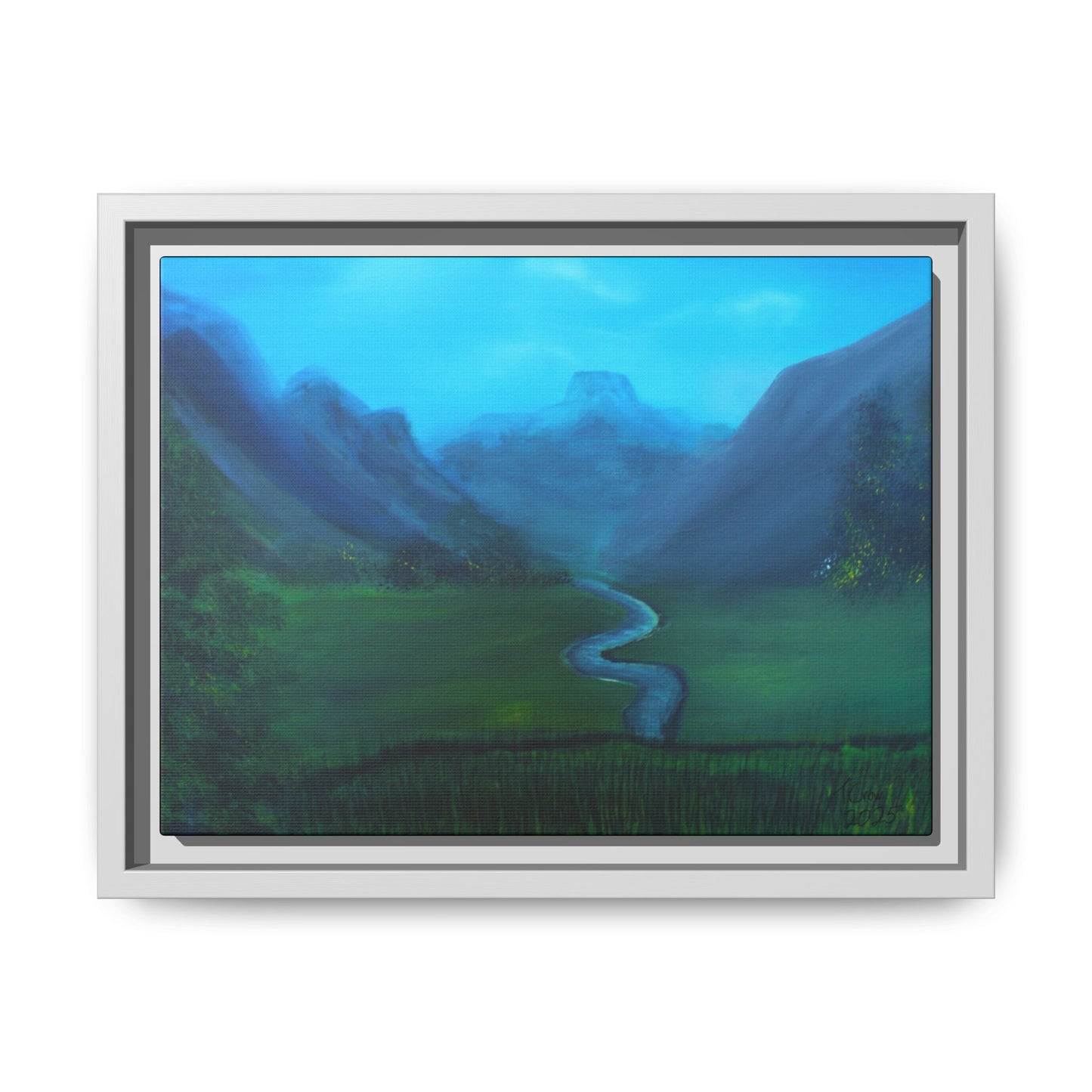 Whispers of the Valley - Framed Canvas Print