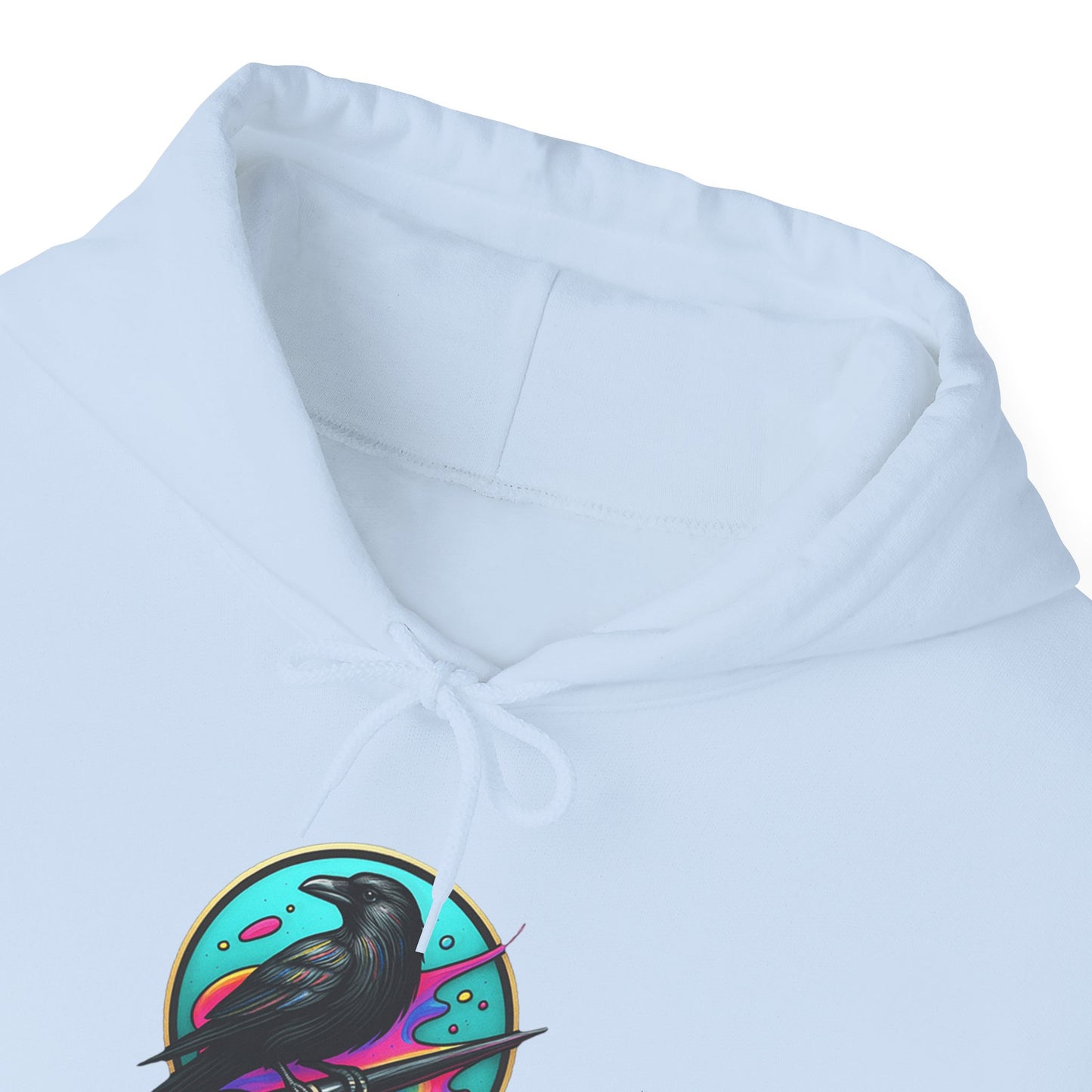 Crow's Perch Artworks Graphic Hoodie, Cozy Sweatshirt Gift, Stylish Layering Piece, Everyday Fashion Statement