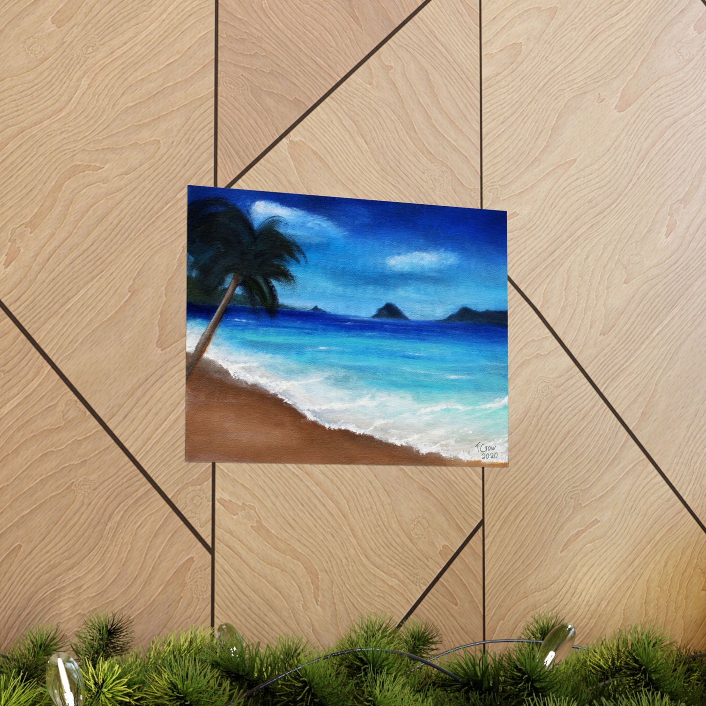 Tropical Beach - Matte Poster Print