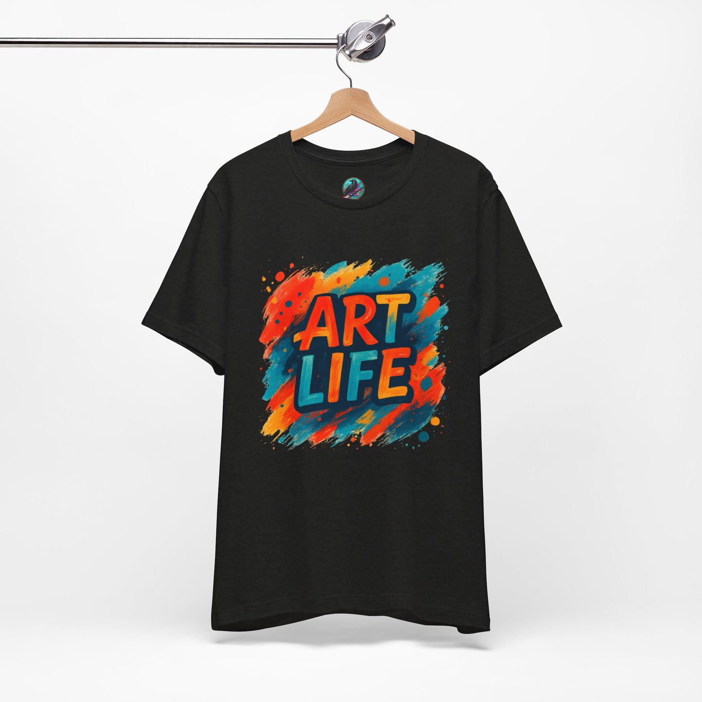 Art Life Graphic Tee - Colorful Painter Brushstroke T‑Shirt Printify