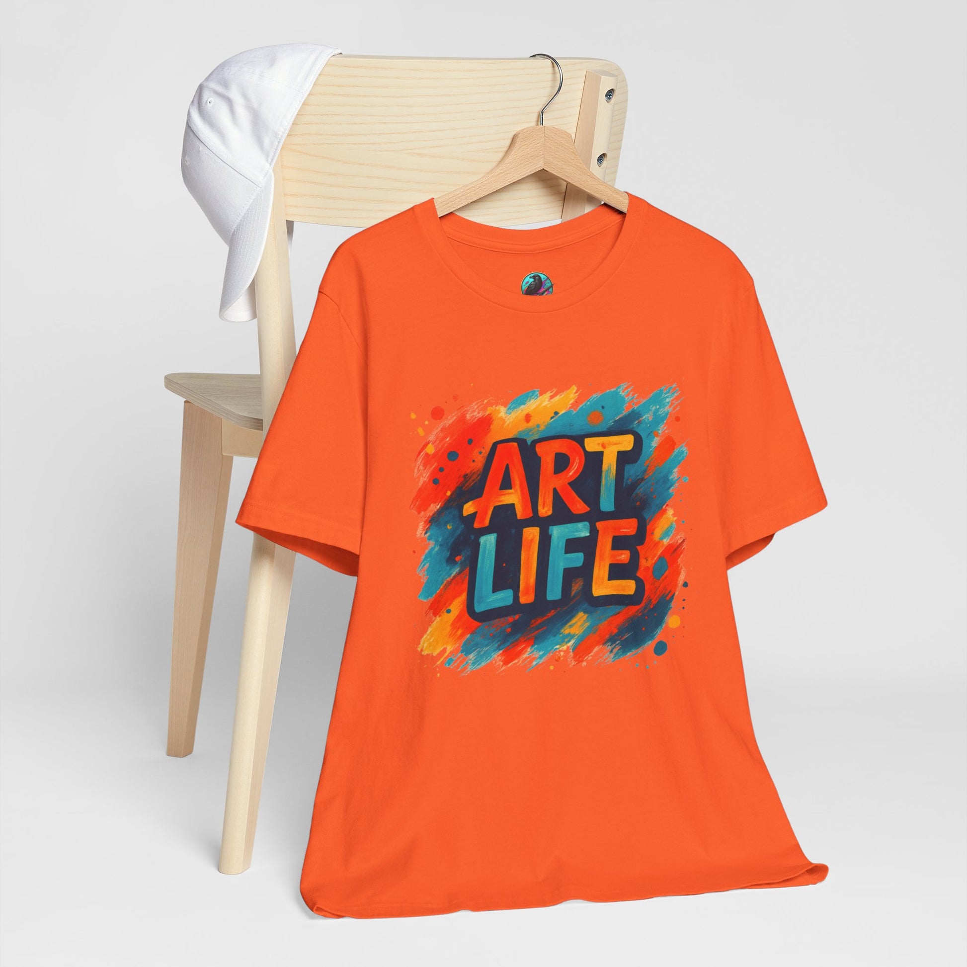 Art Life Graphic Tee - Colorful Painter Brushstroke T‑Shirt Printify