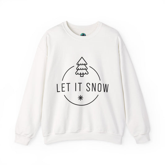 Cozy Holiday Sweatshirt - Let It Snow, Christmas Gift, Winter Apparel, Unisex Crewneck, Festive Outfit, Gift for Her