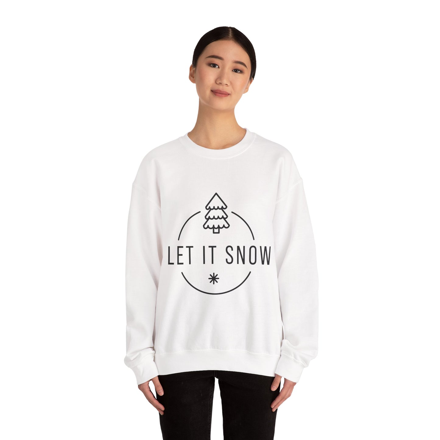 Cozy Holiday Sweatshirt - Let It Snow, Christmas Gift, Winter Apparel, Unisex Crewneck, Festive Outfit, Gift for Her