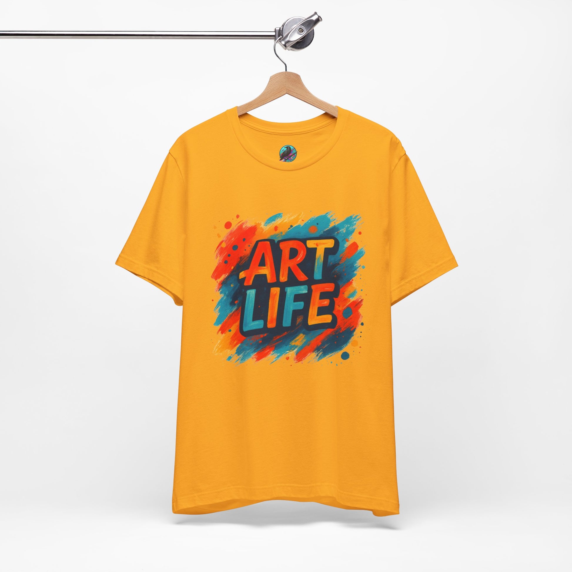 Art Life Graphic Tee - Colorful Painter Brushstroke T‑Shirt Printify