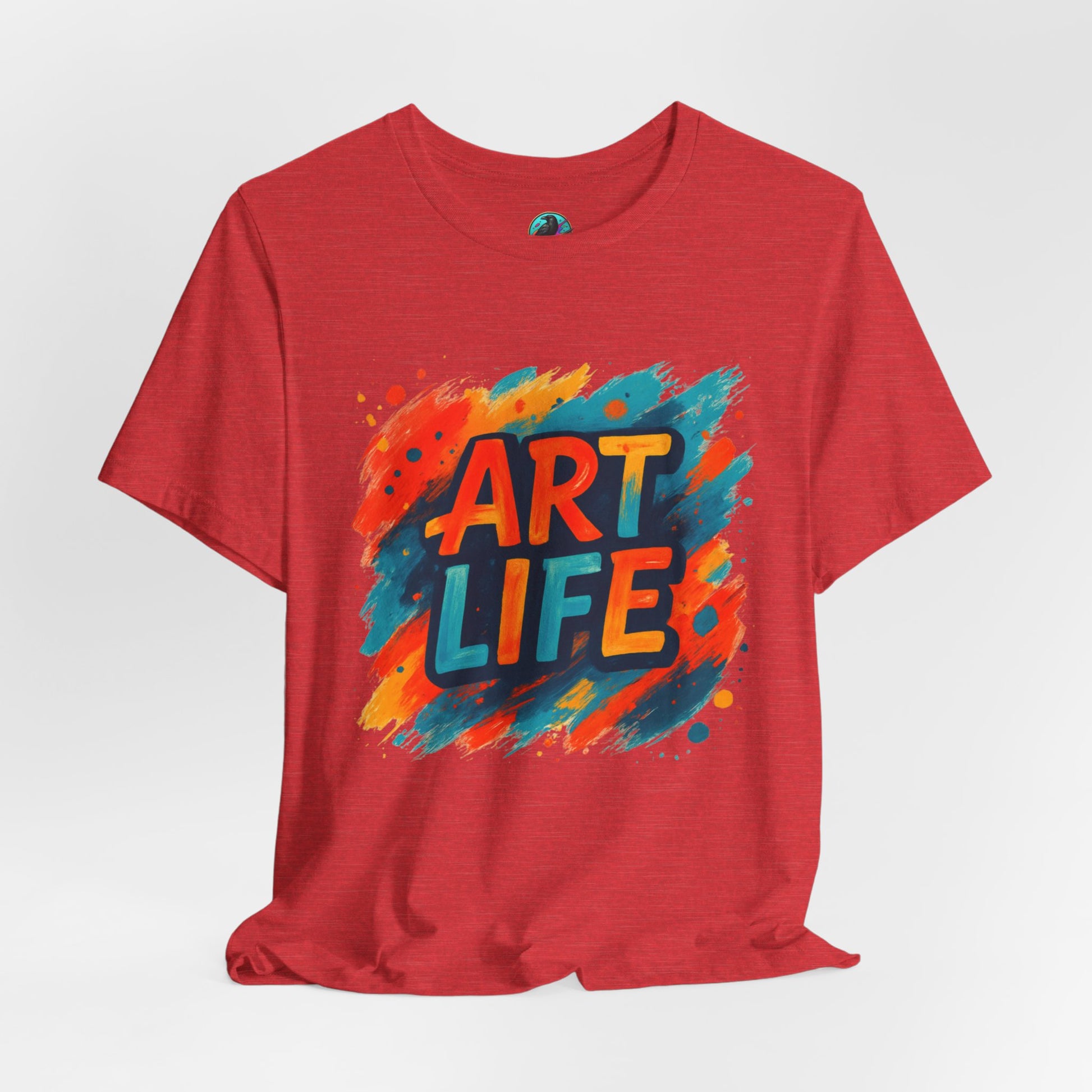 Art Life Graphic Tee - Colorful Painter Brushstroke T‑Shirt Printify