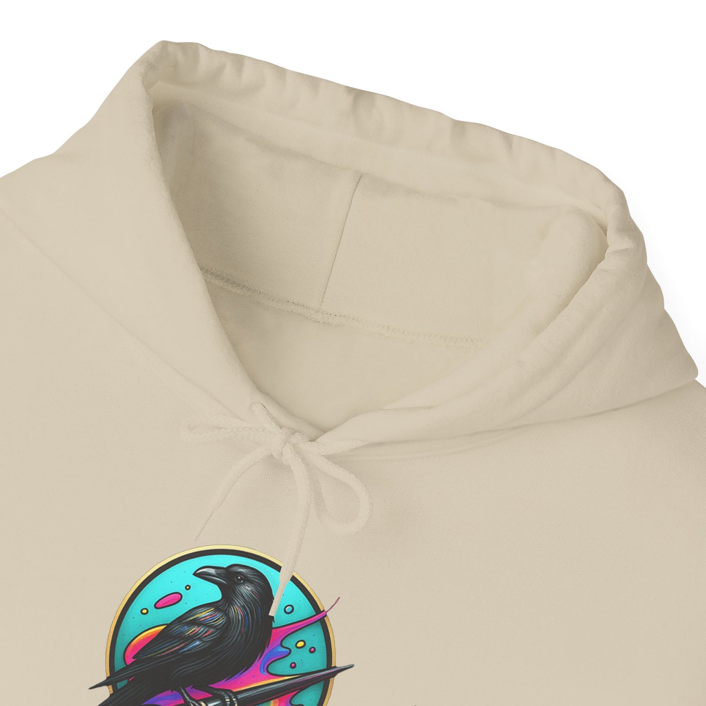 Crow's Perch Artworks Graphic Hoodie, Cozy Sweatshirt Gift, Stylish Layering Piece, Everyday Fashion Statement