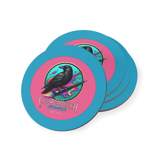 Crow's Perch Artworks Coasters, Home Bar Decor, Unique Gift, Rustic Table Accessories, Party Coasters