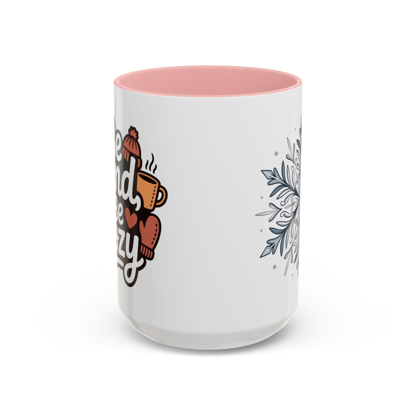Cozy Winter Accent Coffee Mug - Perfect Gift for Hot Beverage Lovers, Seasonal Decor, Snowflake Design, Winter Mug, Holiday Cheer