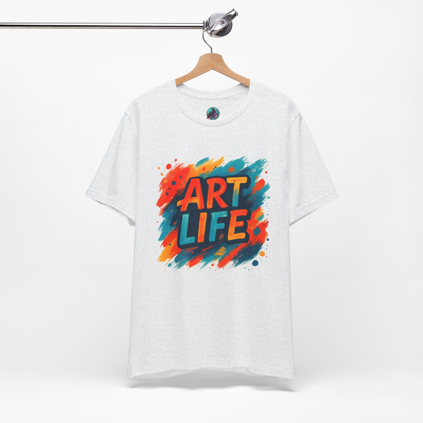 Art Life Graphic Tee - Colorful Painter Brushstroke T‑Shirt Printify