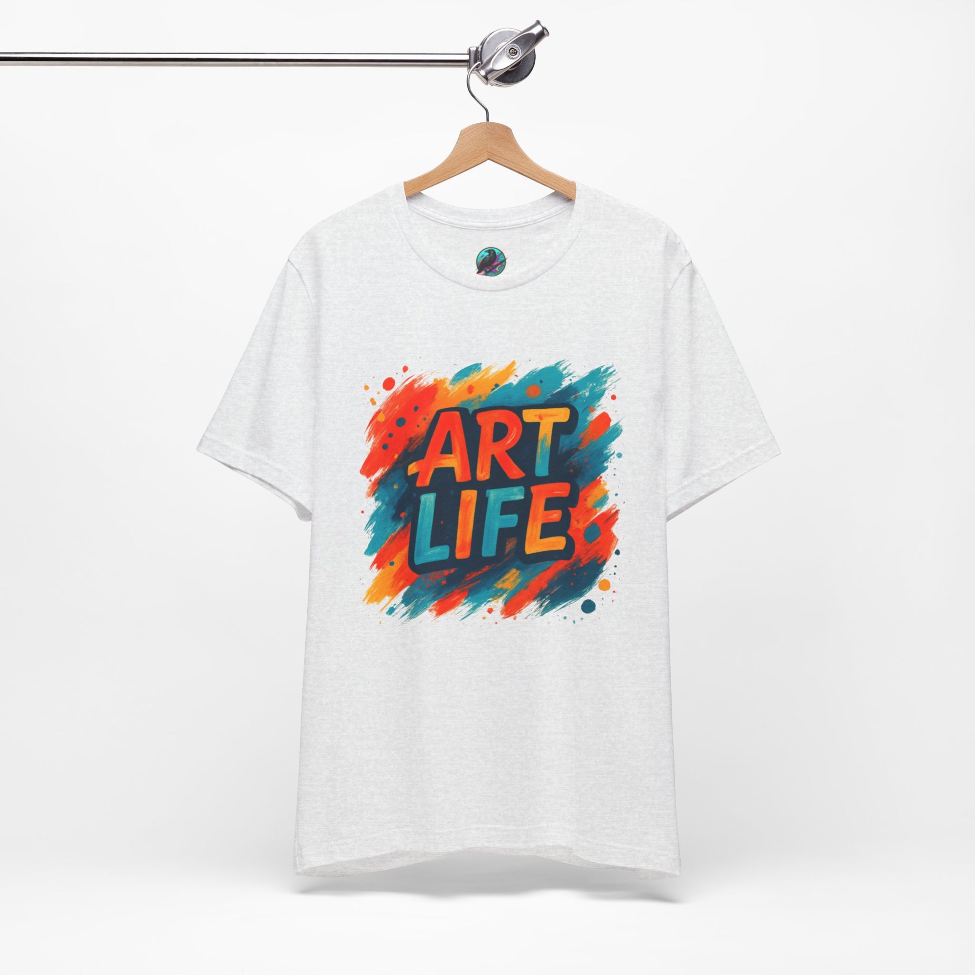 Art Life Graphic Tee - Colorful Painter Brushstroke T‑Shirt Printify