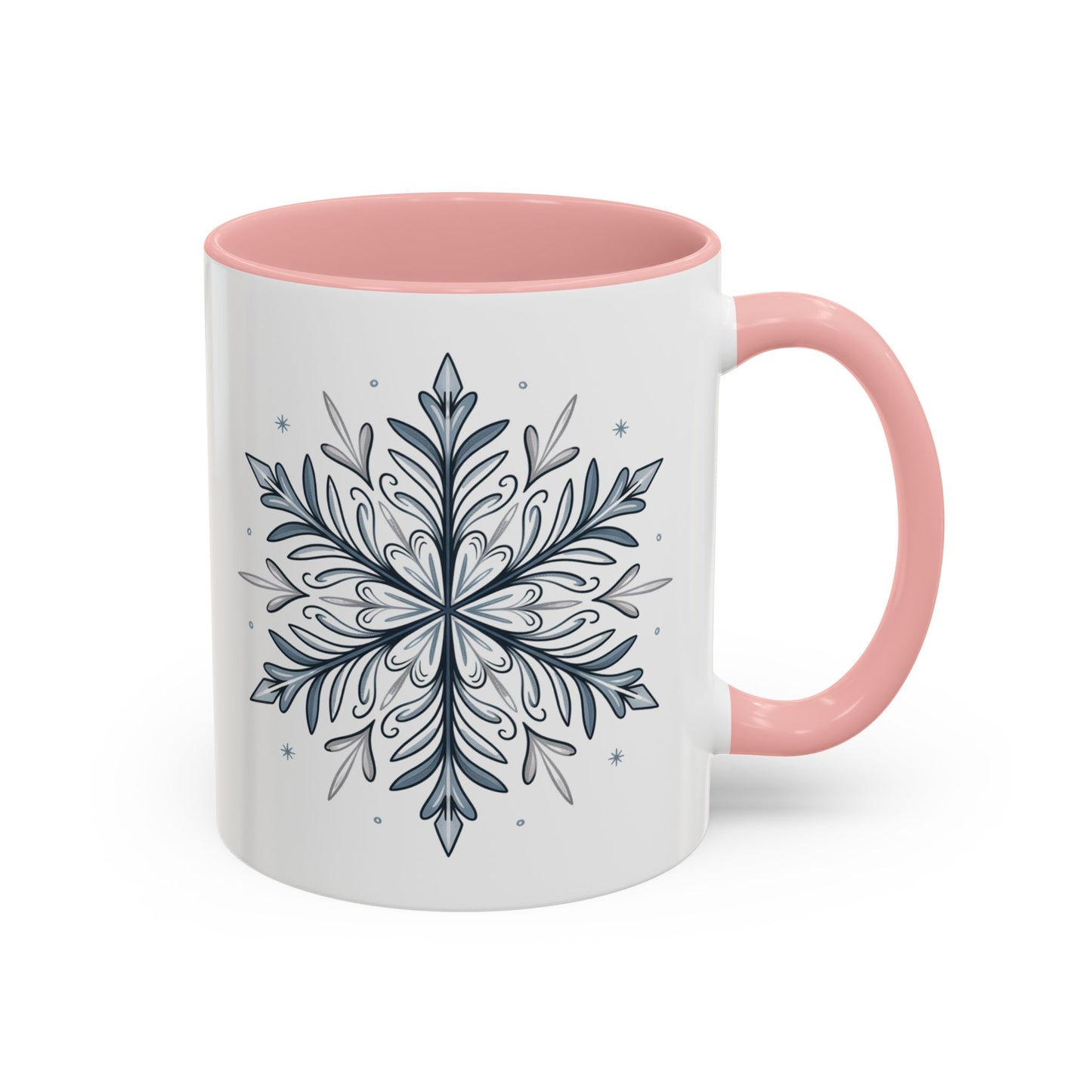 Cozy Winter Accent Coffee Mug - Perfect Gift for Hot Beverage Lovers, Seasonal Decor, Snowflake Design, Winter Mug, Holiday Cheer