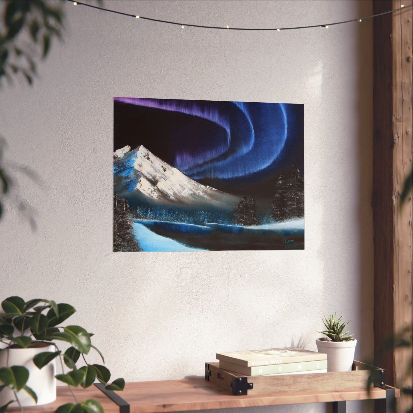 Beneath the Violet Sky - Matte Poster Print