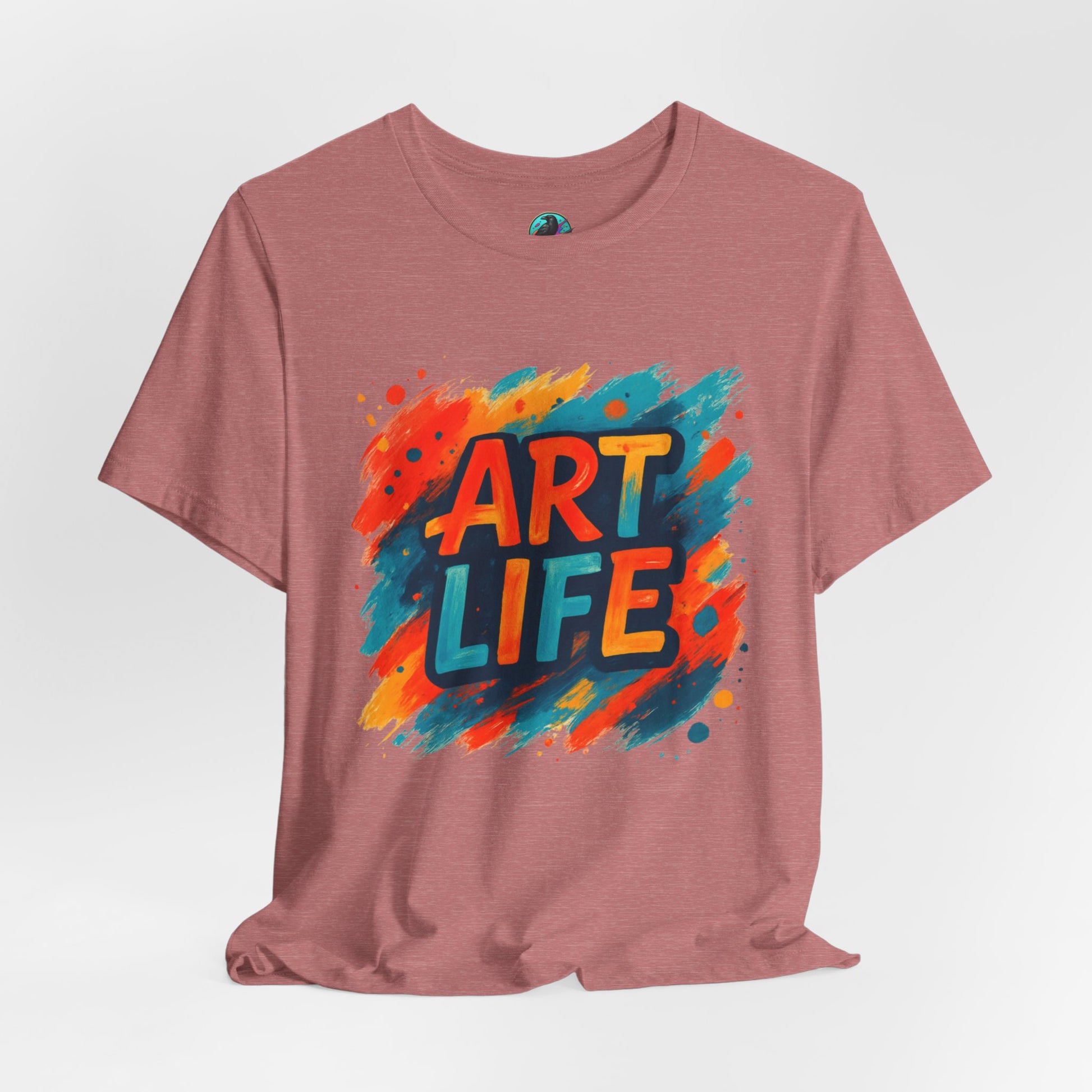 Art Life Graphic Tee - Colorful Painter Brushstroke T‑Shirt Printify
