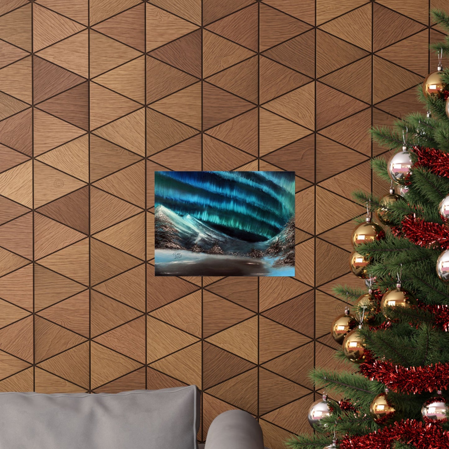 Frozen Sky's Glow - Matte Poster Print
