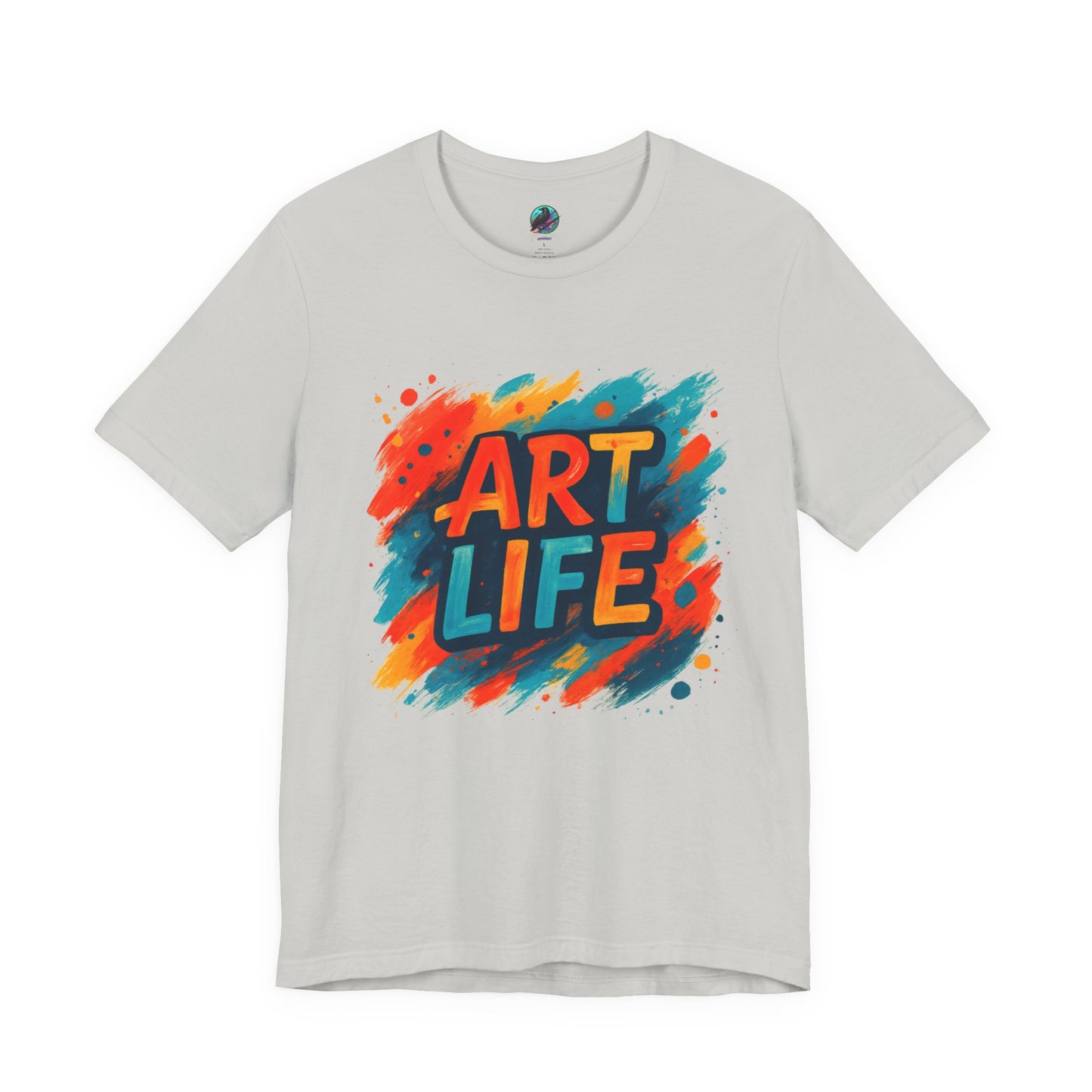Art Life Graphic Tee - Colorful Painter Brushstroke T‑Shirt Printify
