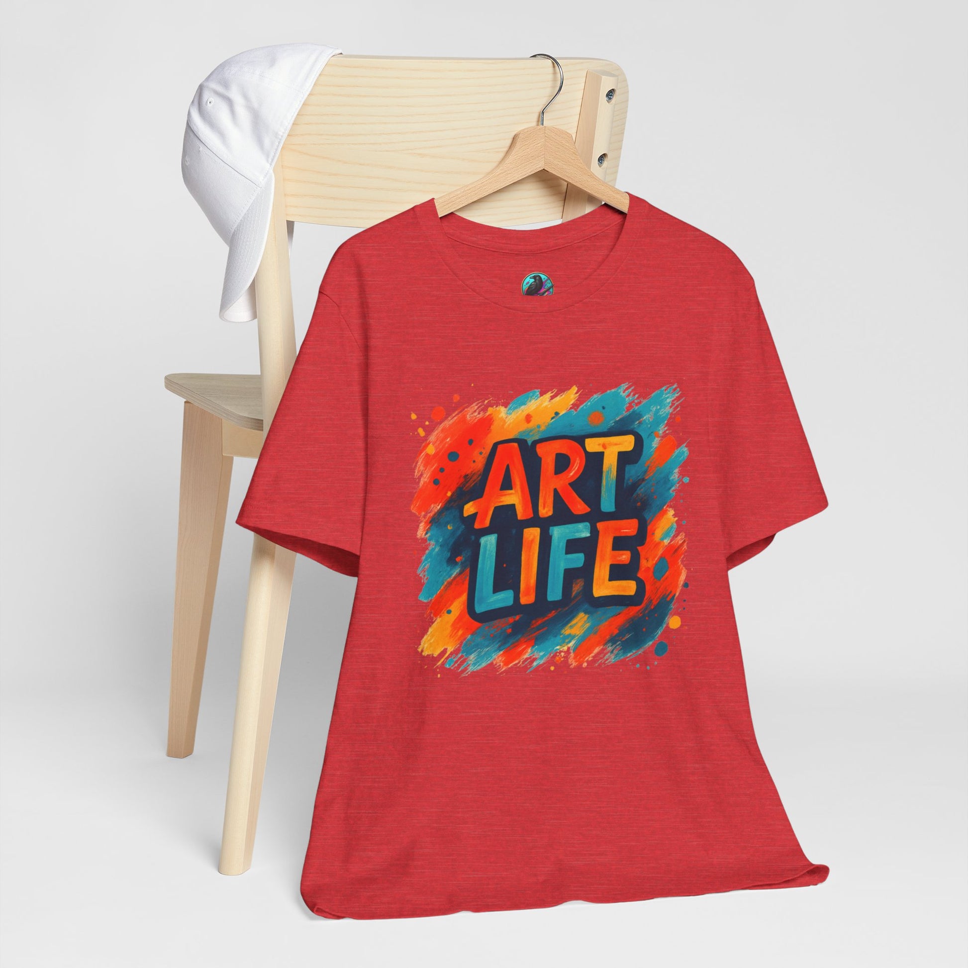 Art Life Graphic Tee - Colorful Painter Brushstroke T‑Shirt Printify