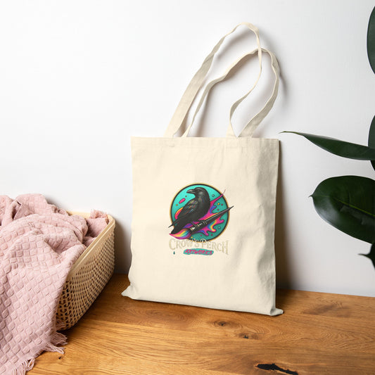 Crow's Perch Artworks Canvas Tote Bag, Eco-Friendly Shopping Bag