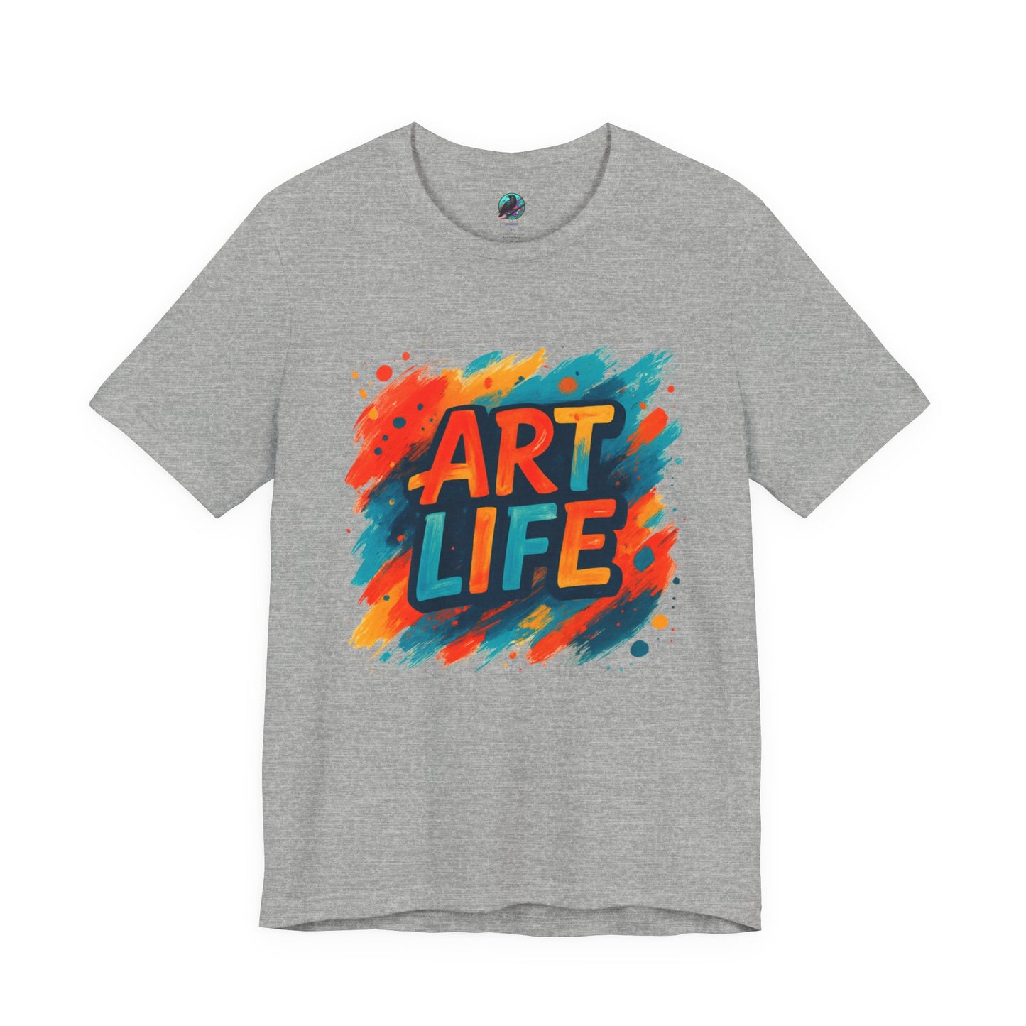 Art Life Graphic Tee - Colorful Painter Brushstroke T‑Shirt Printify