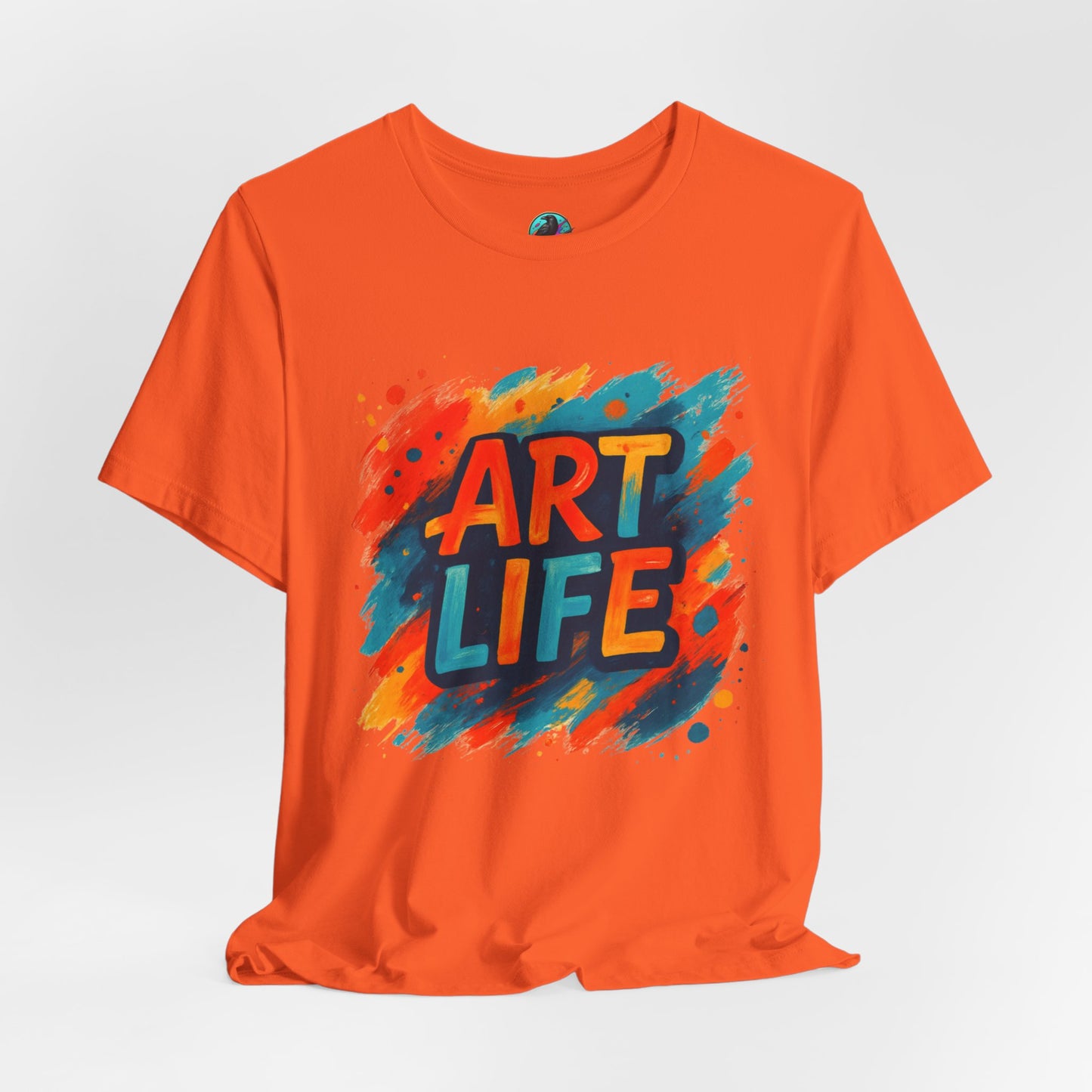 Art Life Graphic Tee - Colorful Painter Brushstroke T‑Shirt Printify