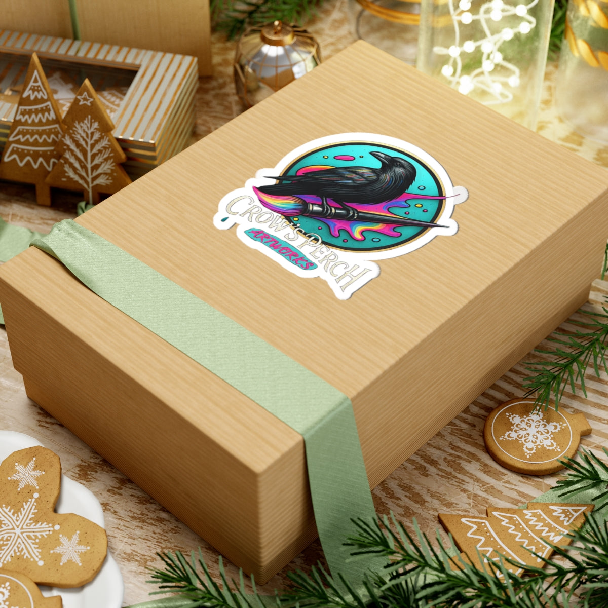 Crow's Perch Artworks Sticker | Perfect for Laptops, Notebooks, Gifts, Planner Decor, Creative Expression Printify