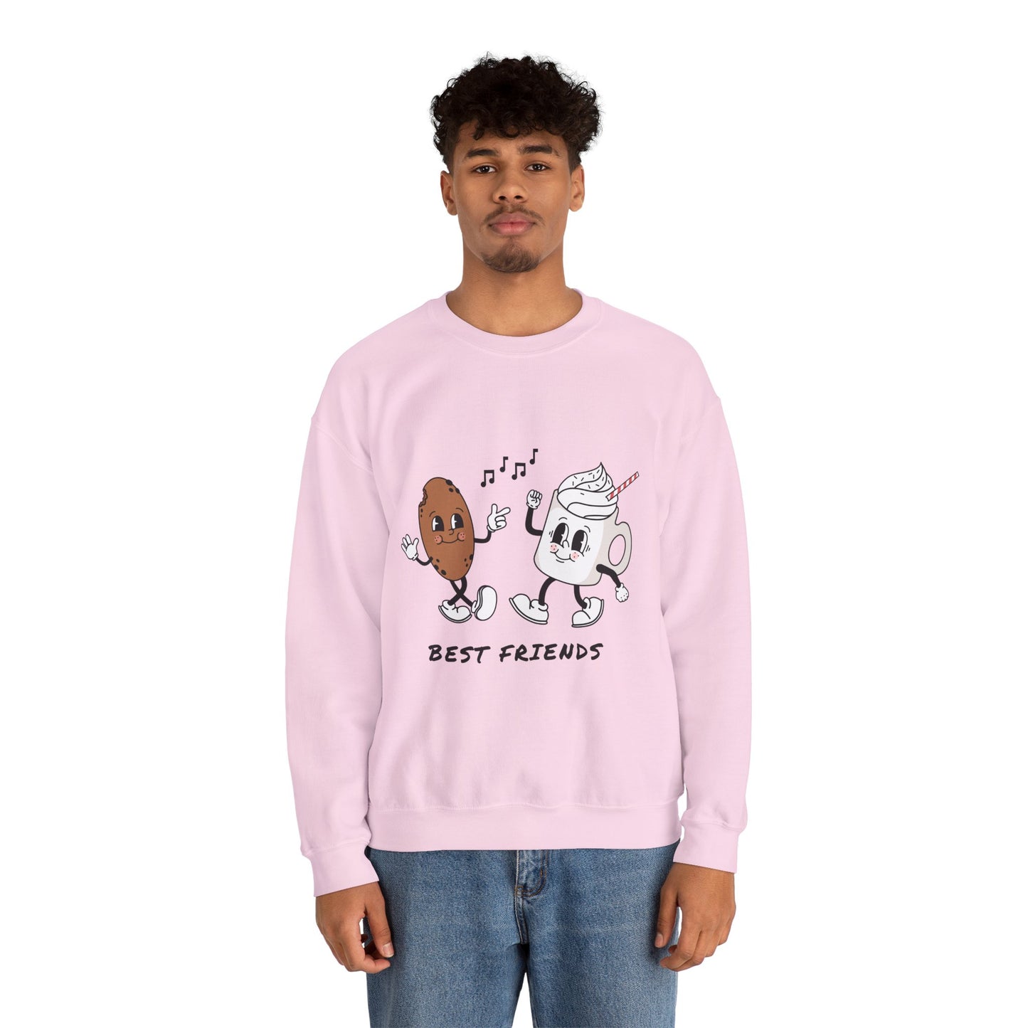 Best Friends Crewneck Sweatshirt, Cute Gift for Friends, Cozy Unisex Sweatshirt, Casual Layering Top, Friendship Apparel