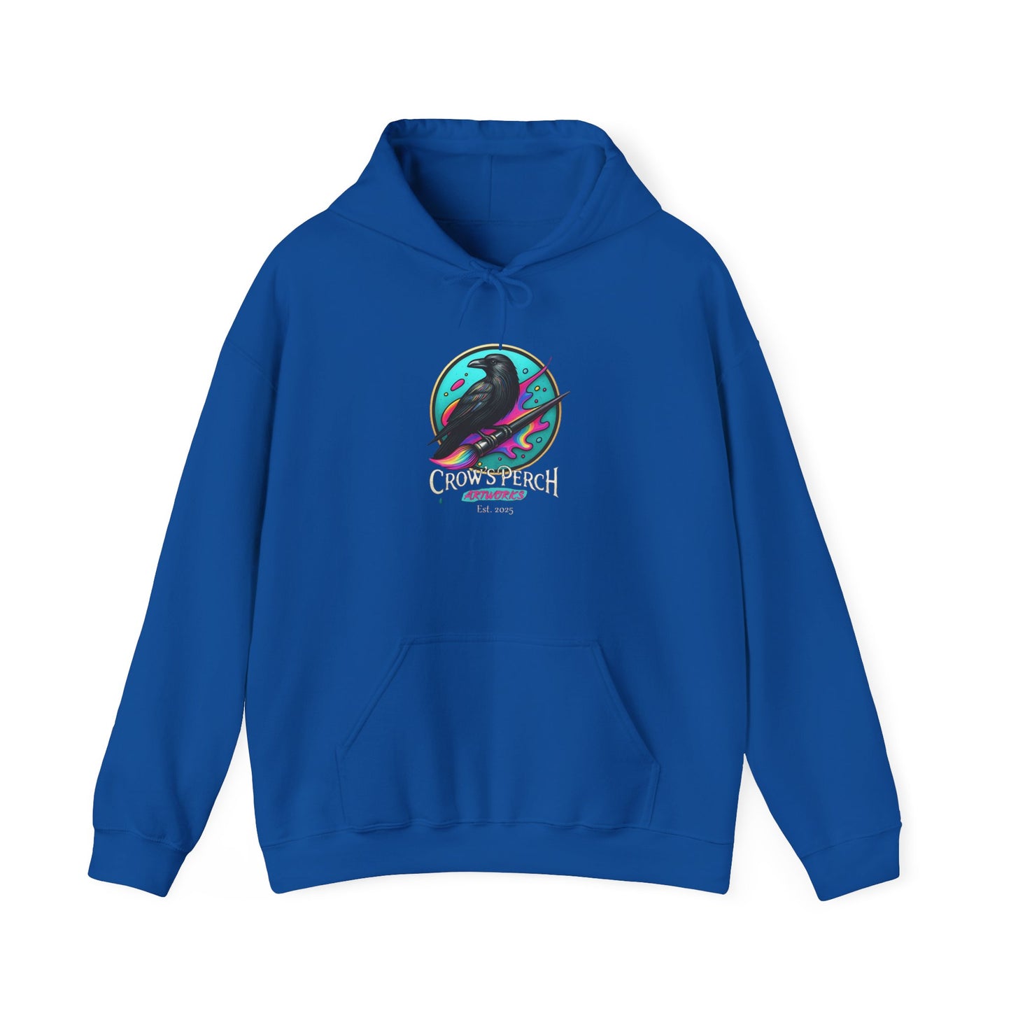 Crow's Perch Artworks Graphic Hoodie, Cozy Sweatshirt Gift, Stylish Layering Piece, Everyday Fashion Statement