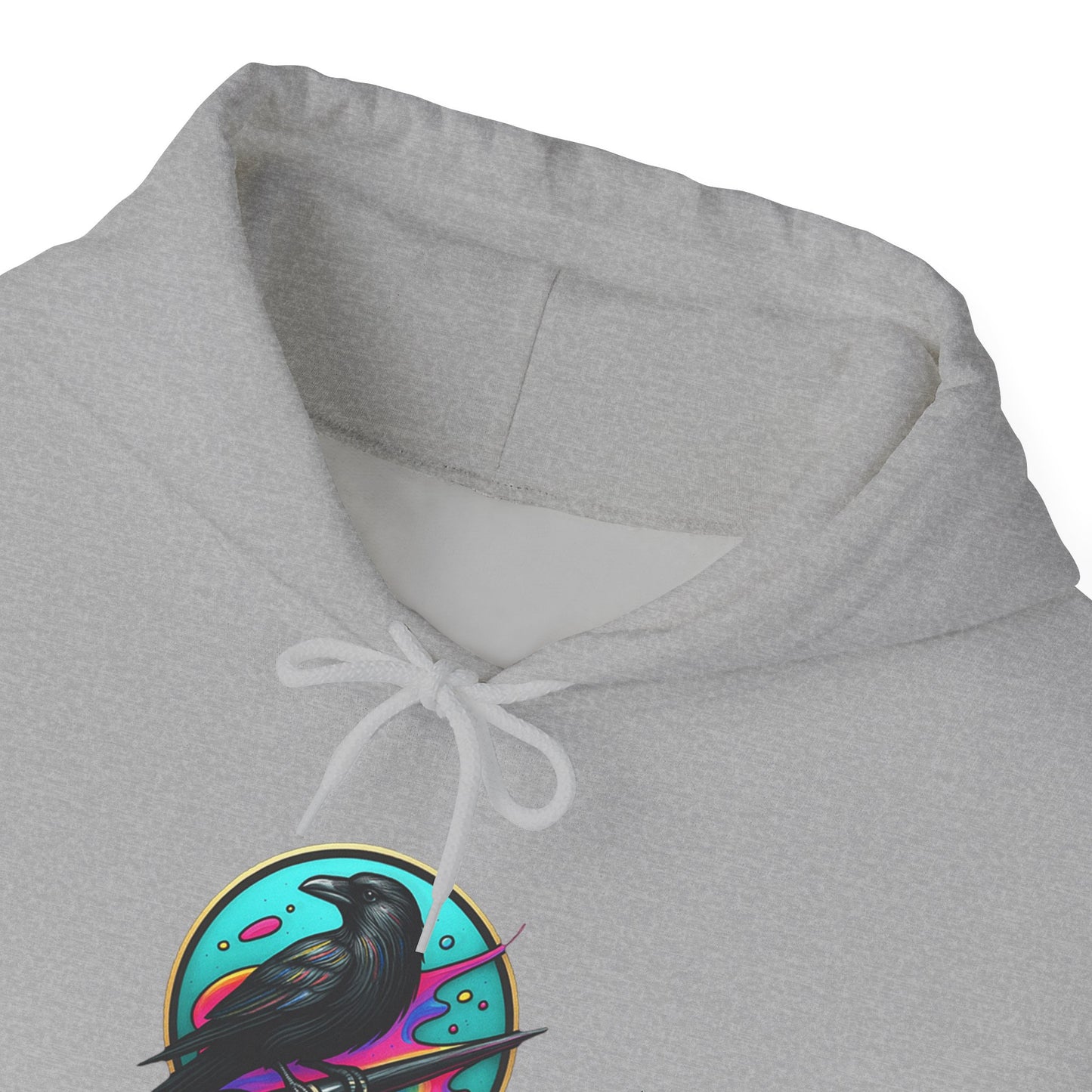 Crow's Perch Artworks Graphic Hoodie, Cozy Sweatshirt Gift, Stylish Layering Piece, Everyday Fashion Statement