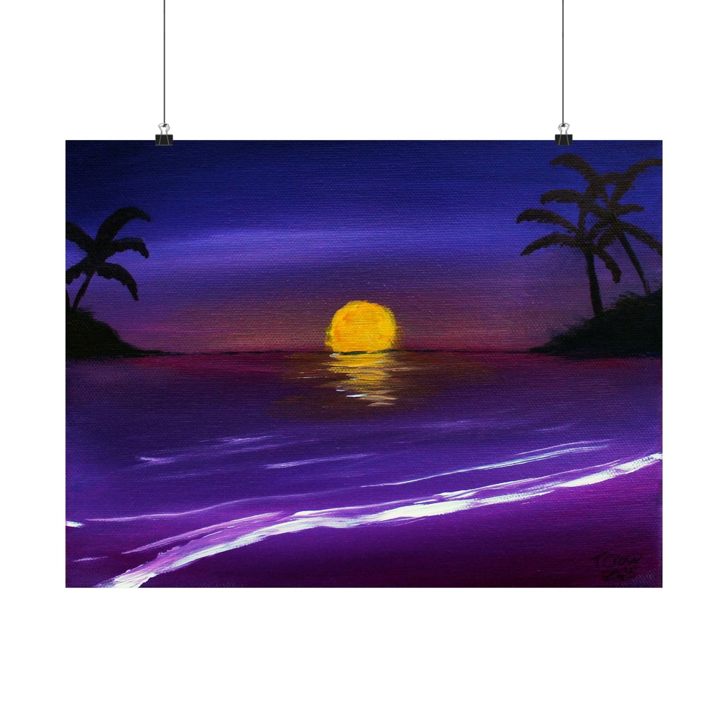 Amethyst Shore - Matte Poster Print