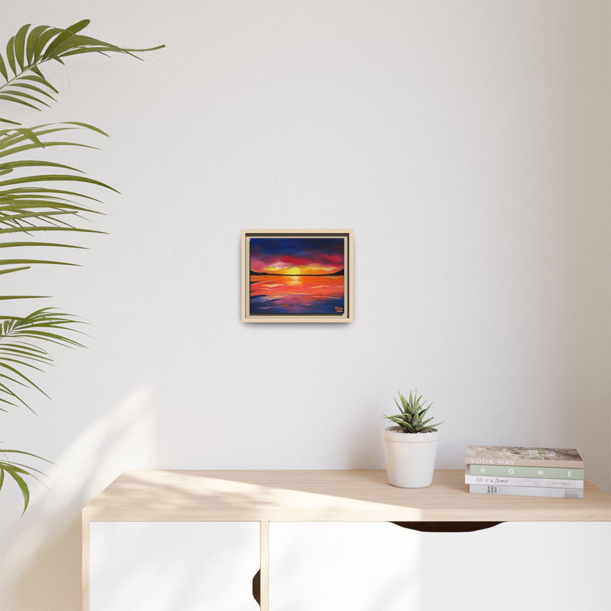 Coastal Dreams - Framed Canvas Print Printify