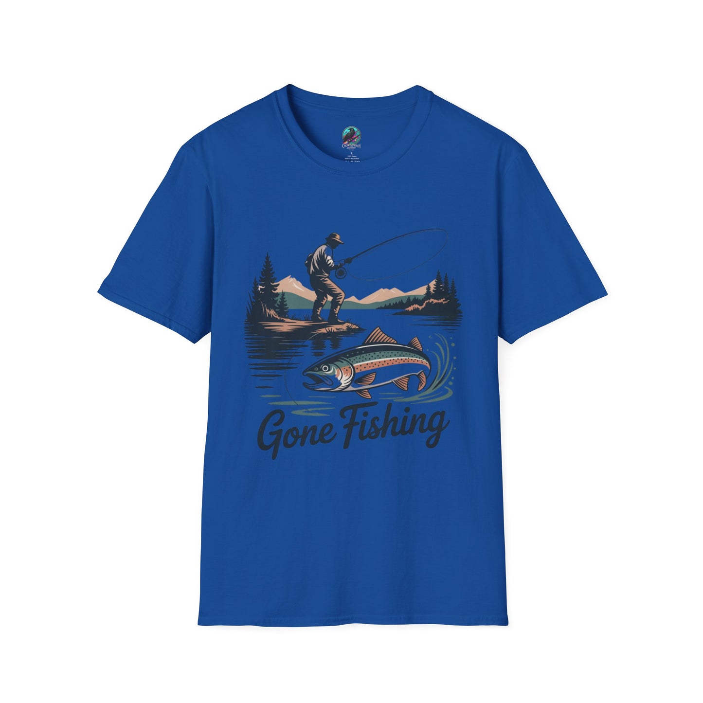 Gone Fishing Softstyle T-Shirt | Perfect for Anglers, Gifts for Fishermen, Outdoor Enthusiasts, Birthday, Father's Day!