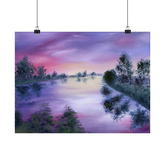 Lavender Lake - Matte Poster Print