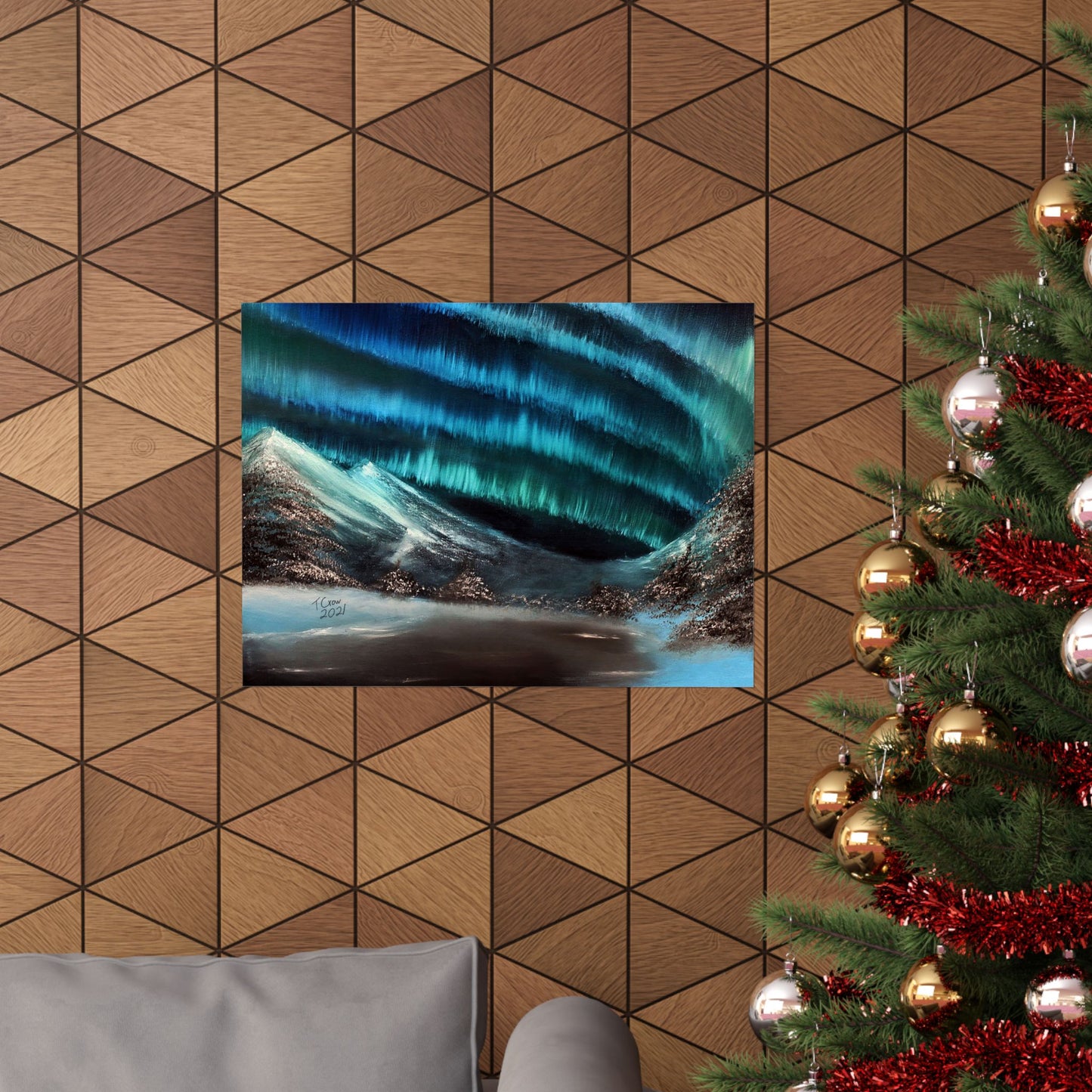 Frozen Sky's Glow - Matte Poster Print