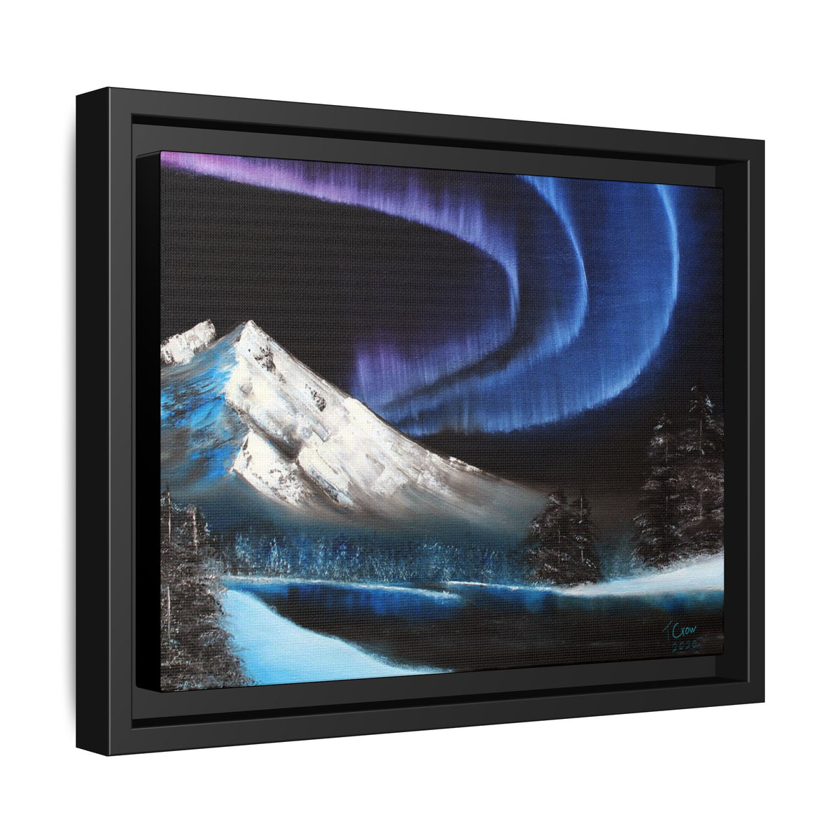 Beneath the Violet Sky - Framed Canvas Print
