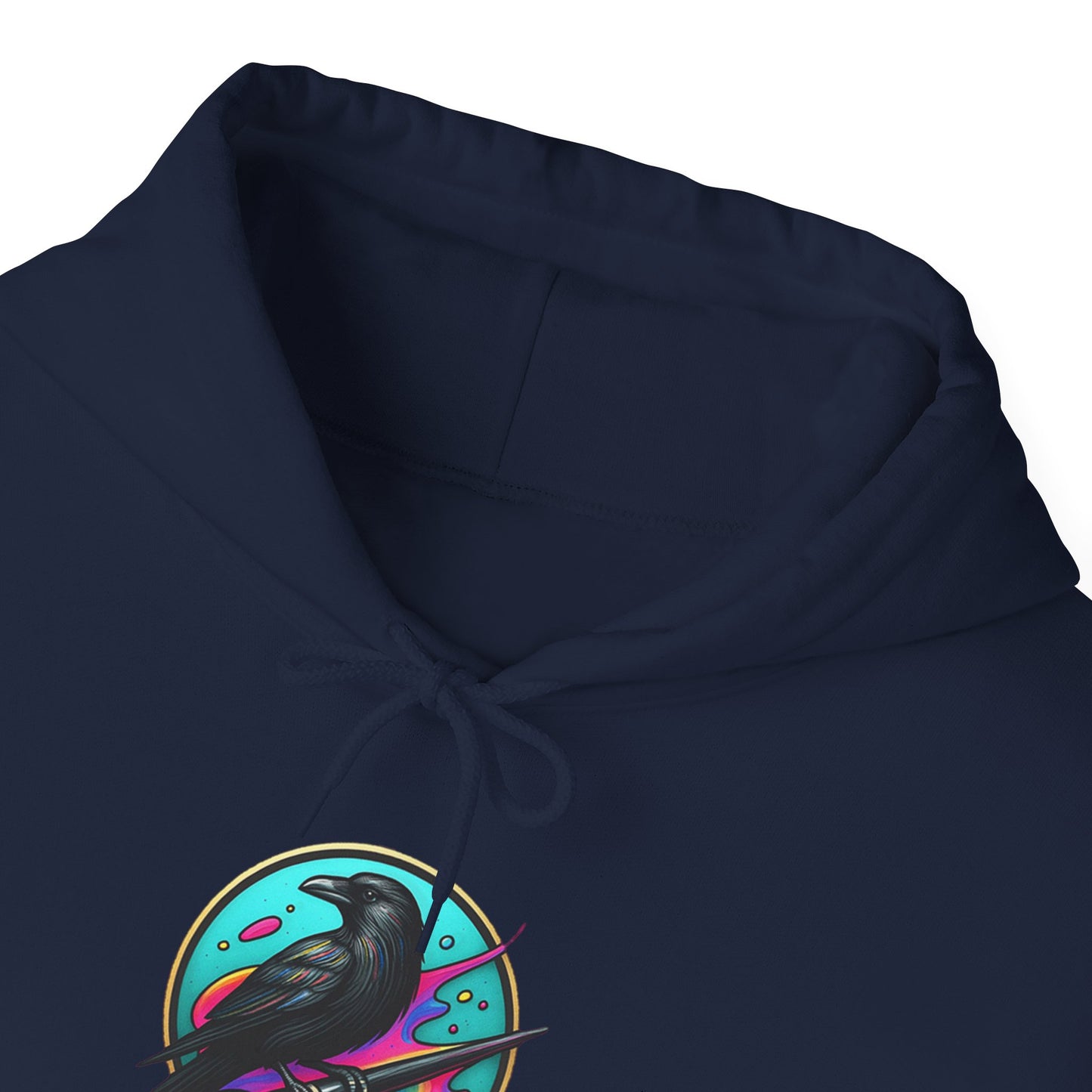 Crow's Perch Artworks Graphic Hoodie, Cozy Sweatshirt Gift, Stylish Layering Piece, Everyday Fashion Statement