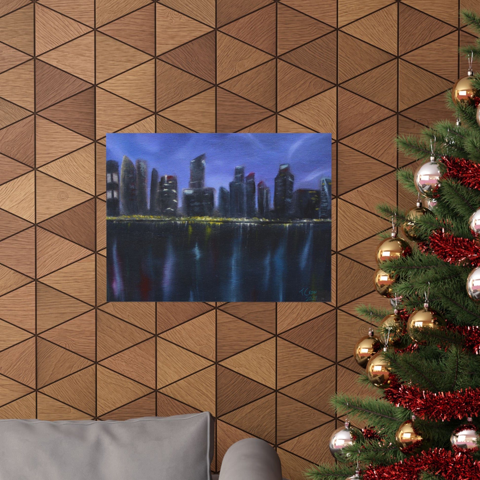 City Lights - Matte Poster Print Printify