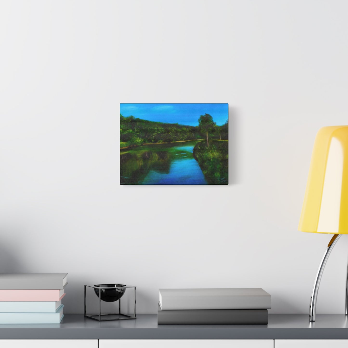 Serene Landscape Stretched Canvas Art
