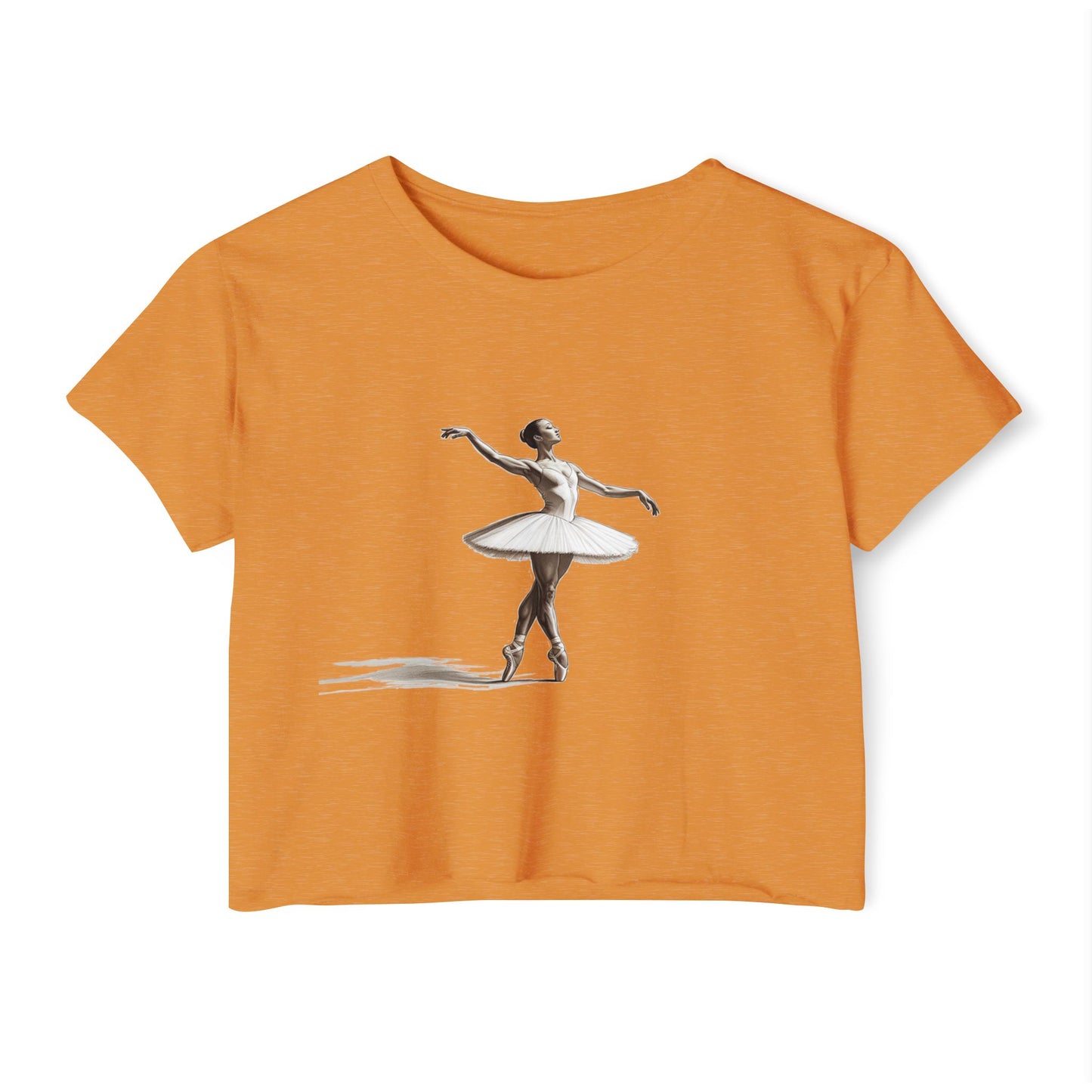 Ballerina Crop Top, Comfortable Summer Wear, Bohemian Style Tee, Perfect for Music Festivals, Dance Events, Beach Days
