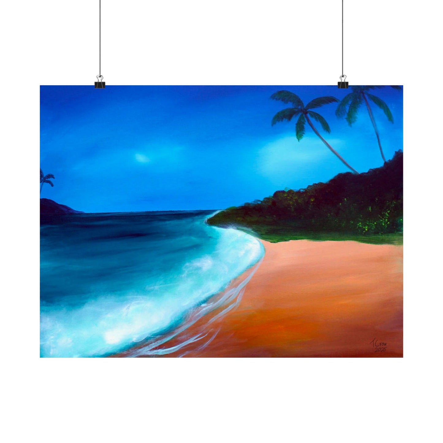 Sunlit Tide - Matte Poster Print
