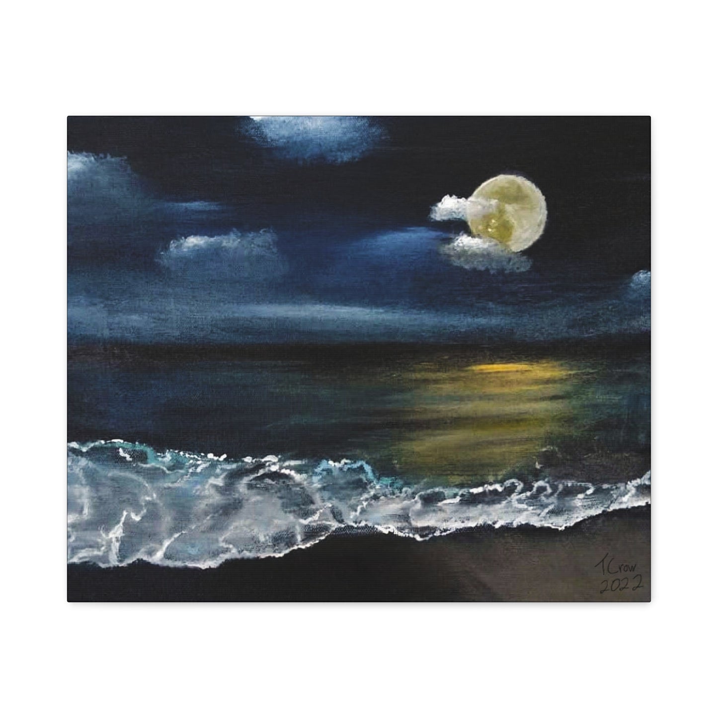 Moonlight Ocean - Canvas Print
