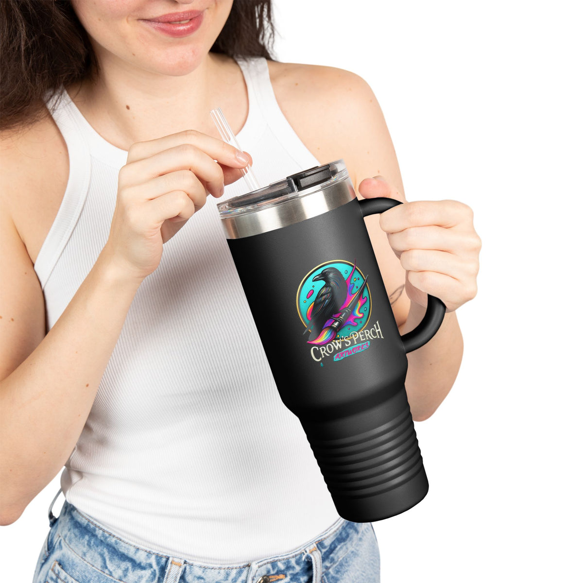 Crow's Perch Artworks Insulated Travel Mug, 40oz